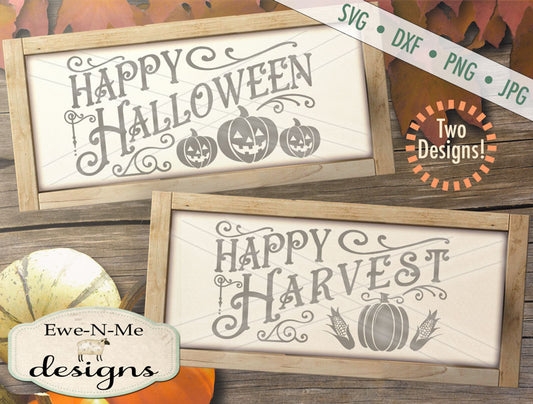 Happy Halloween - Happy Harvest SVG