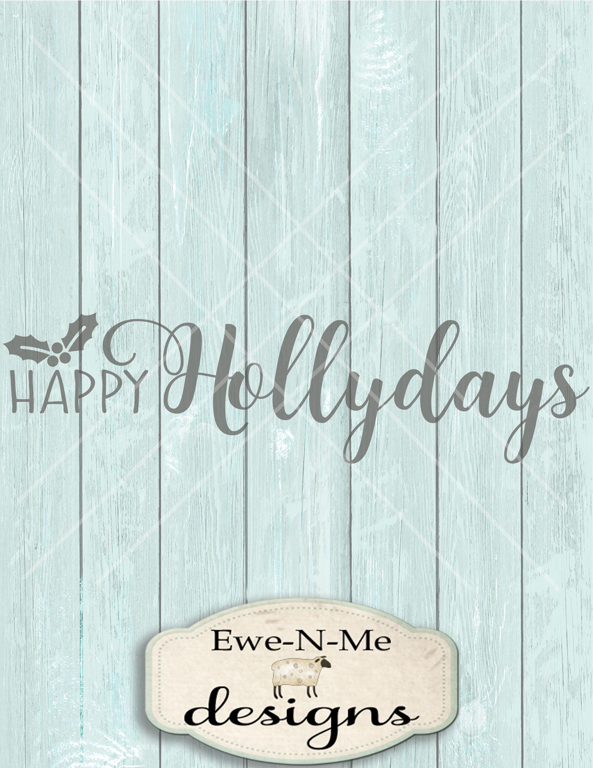 Happy Hollydays - SVG