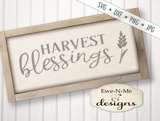 Harvest Blessings - SVG