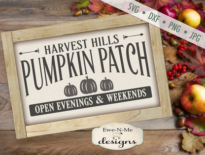 Harvest Hills Pumpkin Patch - SVG