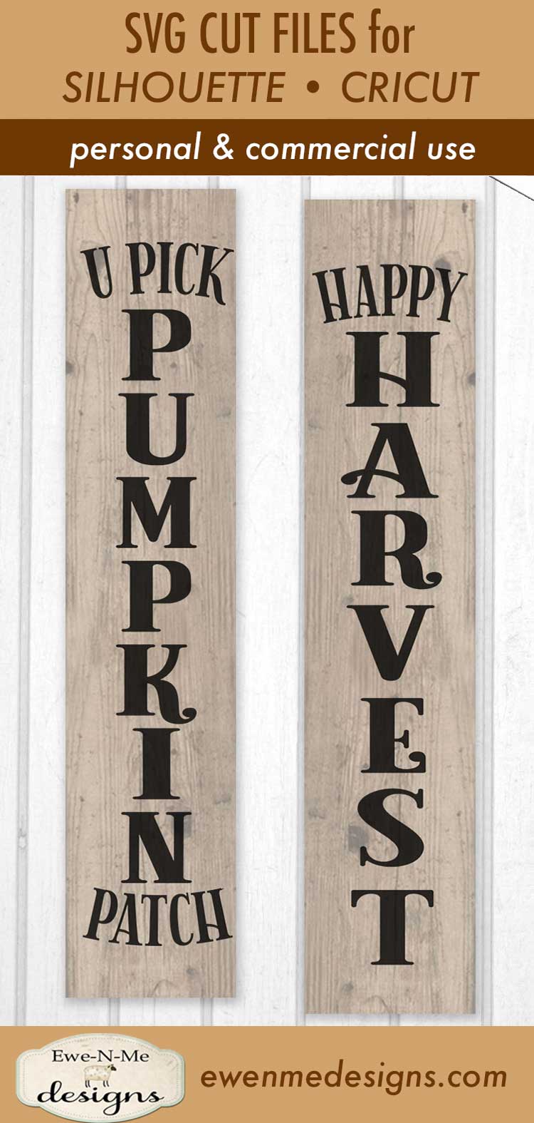 Pumpkin Patch - Happy Harvest - Vertical  - SVG