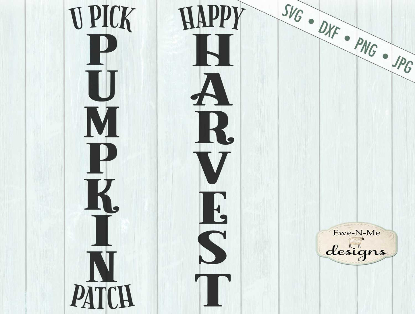 Pumpkin Patch - Happy Harvest - Vertical  - SVG