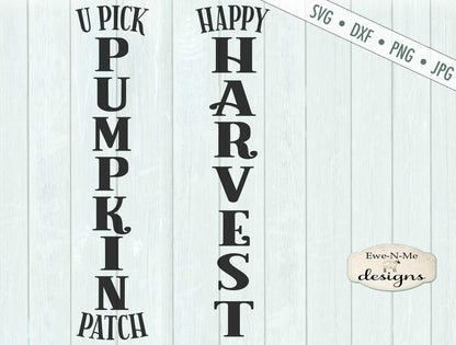 Pumpkin Patch - Happy Harvest - Vertical  - SVG