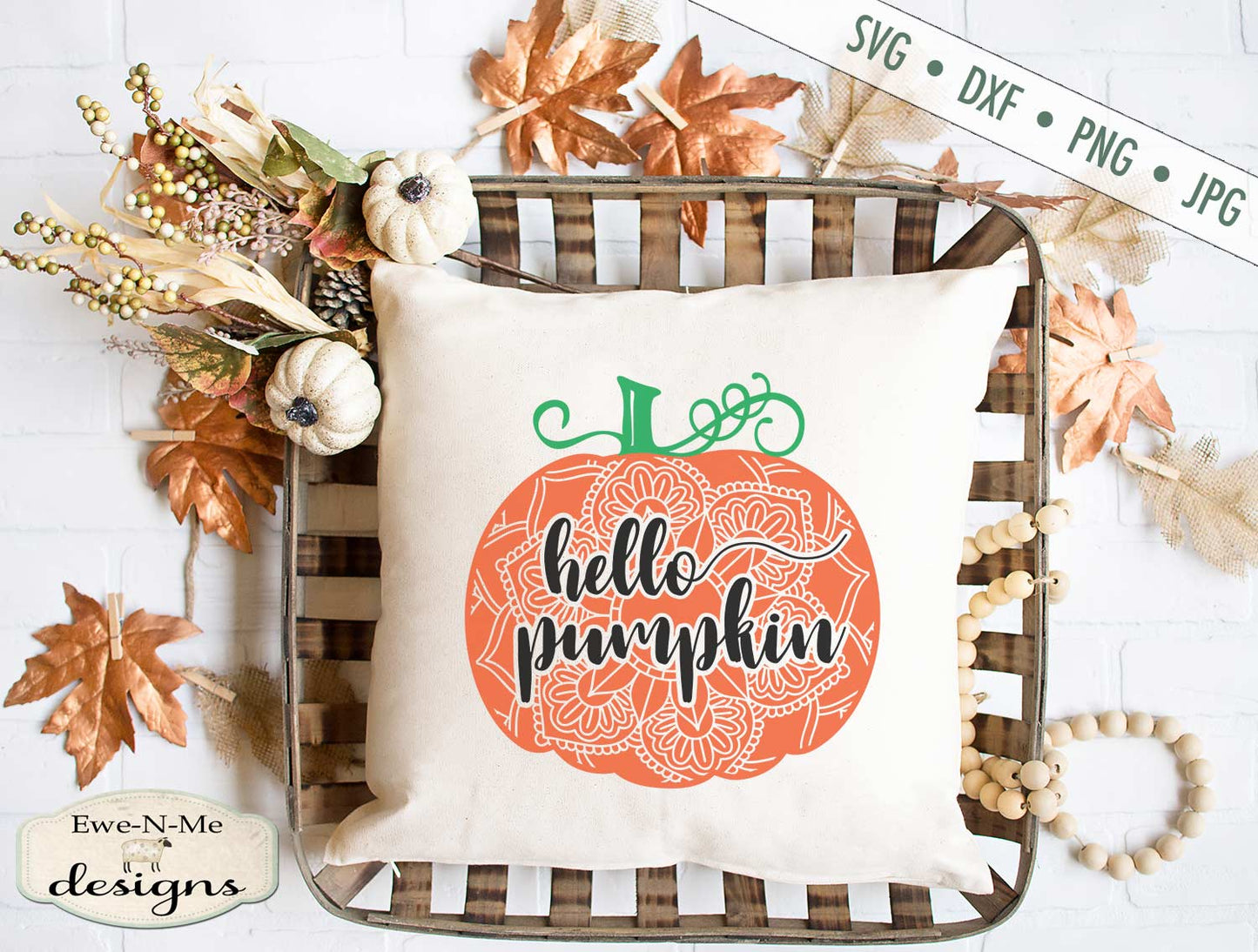 Hello Pumpkin Mandala - SVG