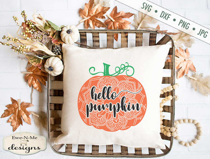 Hello Pumpkin Mandala - SVG