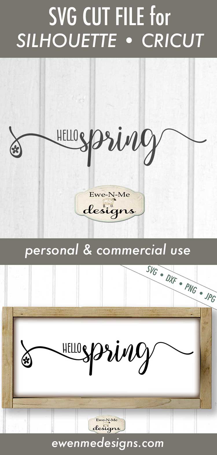 Hello Spring - Flower - SVG