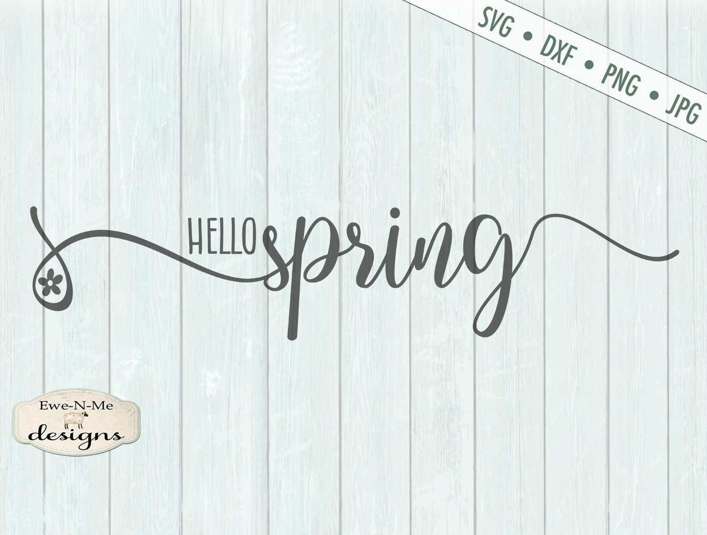 Hello Spring - Flower - SVG