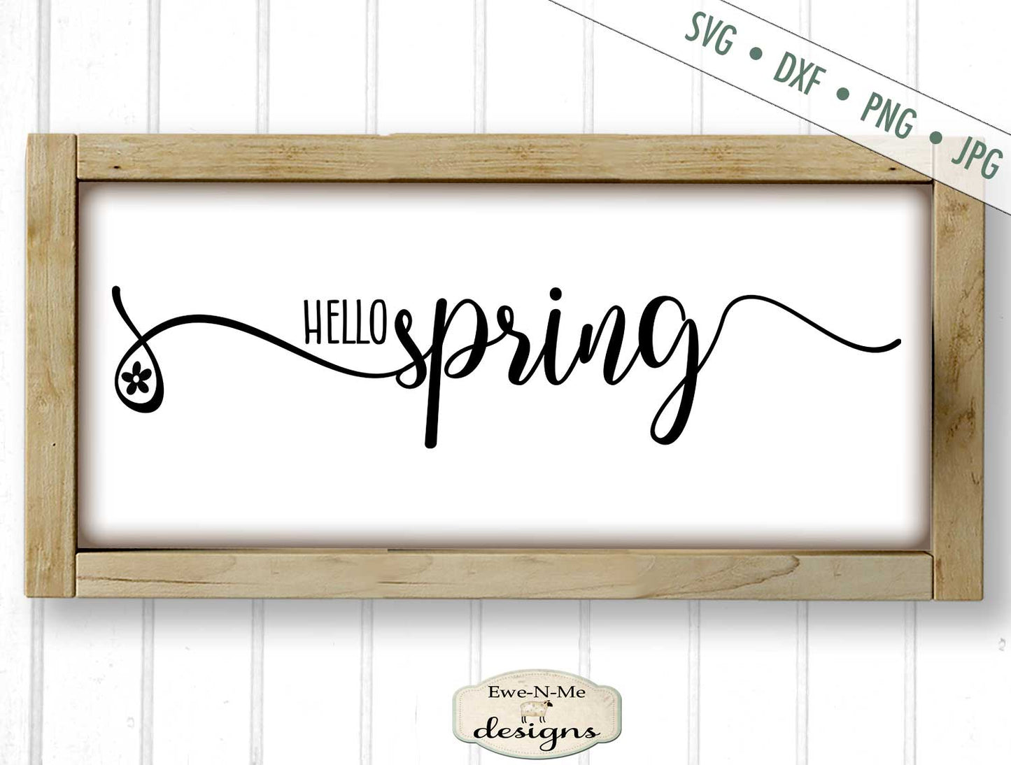 Hello Spring - Flower - SVG
