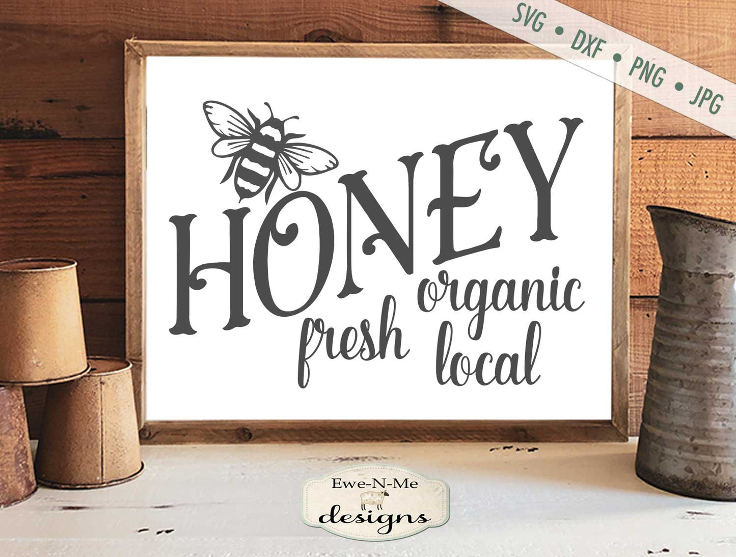 Honey - Local Organic Fresh - SVG
