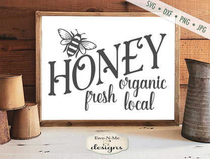 Honey - Local Organic Fresh - SVG