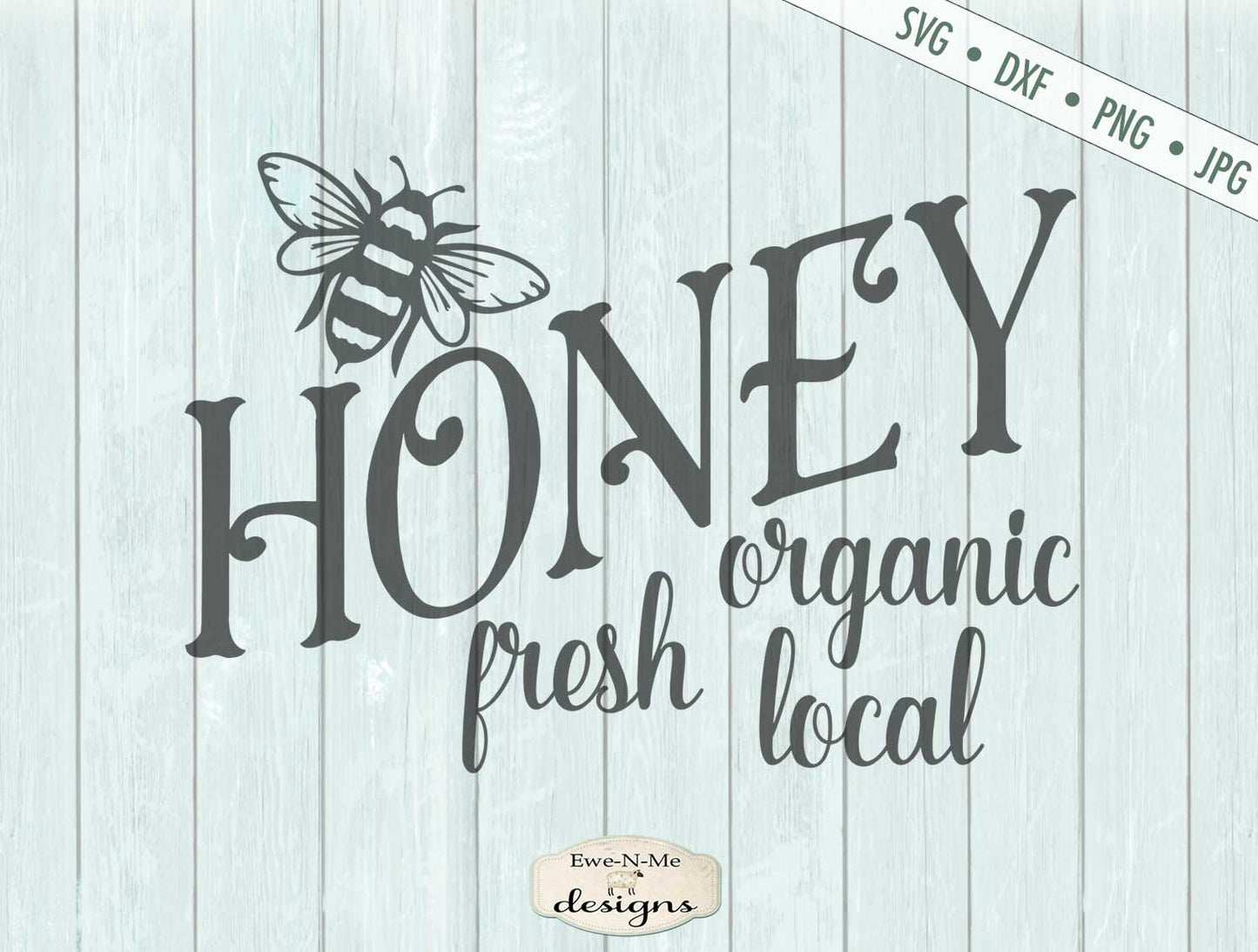 Honey - Local Organic Fresh - SVG