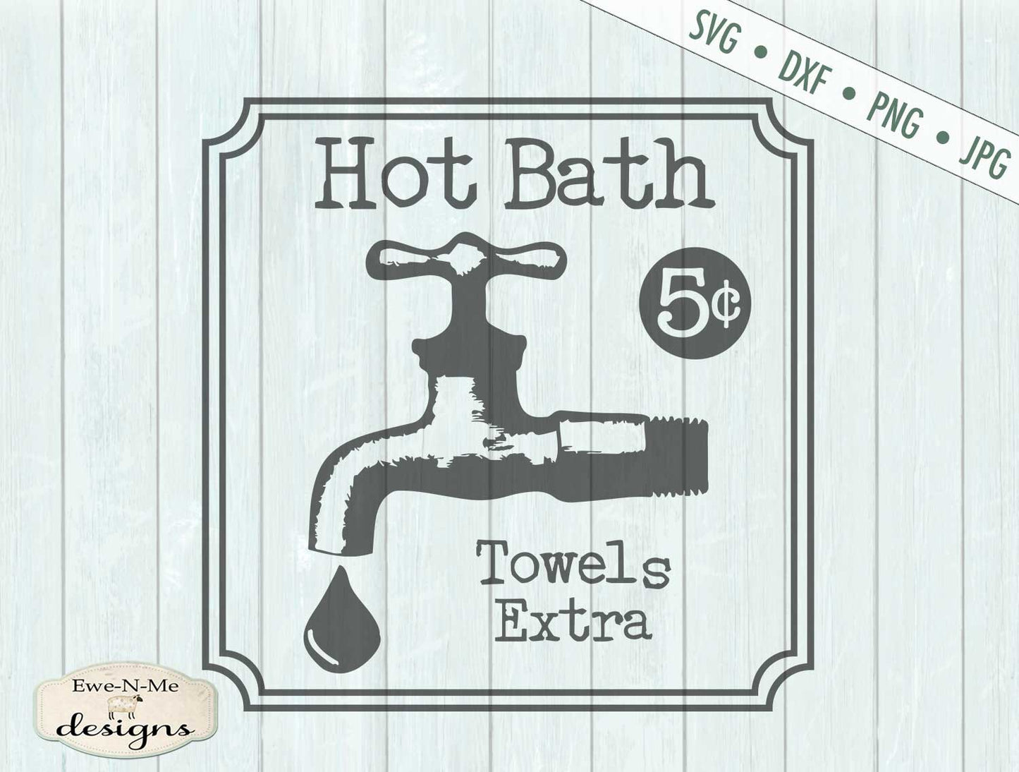 Hot Bath - Towels Extra - SVG