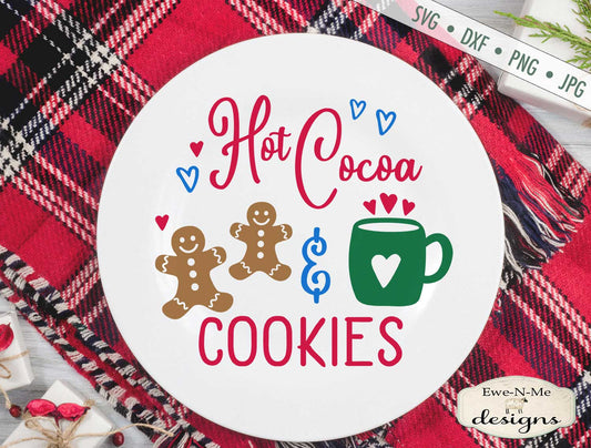 Hot Cocoa and Cookies - Christmas - SVG