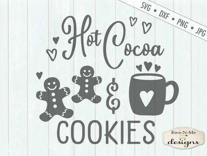Hot Cocoa and Cookies - Christmas - SVG