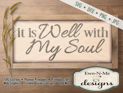 It Is Well With My Soul - SVG