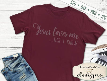 Jesus Loves Me - SVG