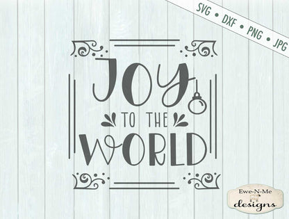 Joy To The World - Frame - Christmas - SVG
