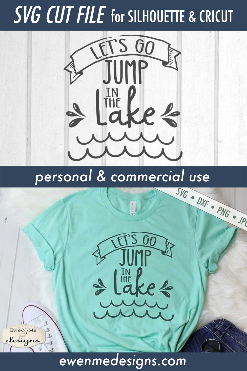 Lets Go Jump In The Lake - Summer - SVG