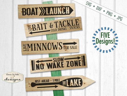 Directional Fishing &  Boating Designs - SVG