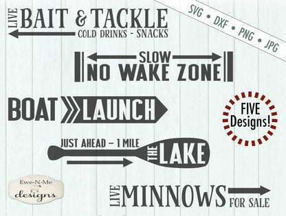Directional Fishing &  Boating Designs - SVG