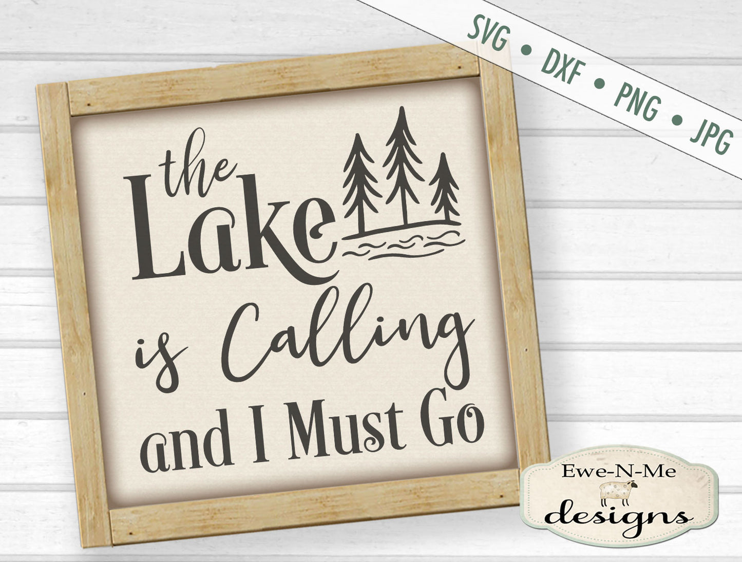 The Lake Is Calling and I Must Go - SVG