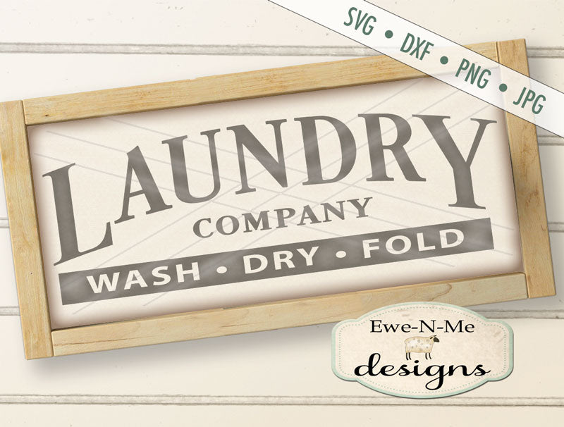 Laundry Company - Wash Dry Fold - SVG