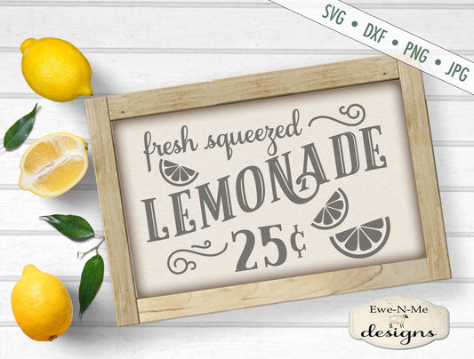 Fresh Squeezed Lemonade - SVG