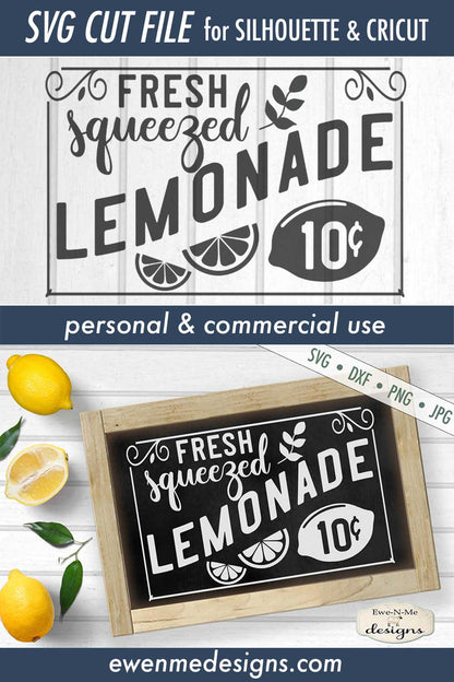 Fresh Squeezed Lemonade - 10 Cents - SVG