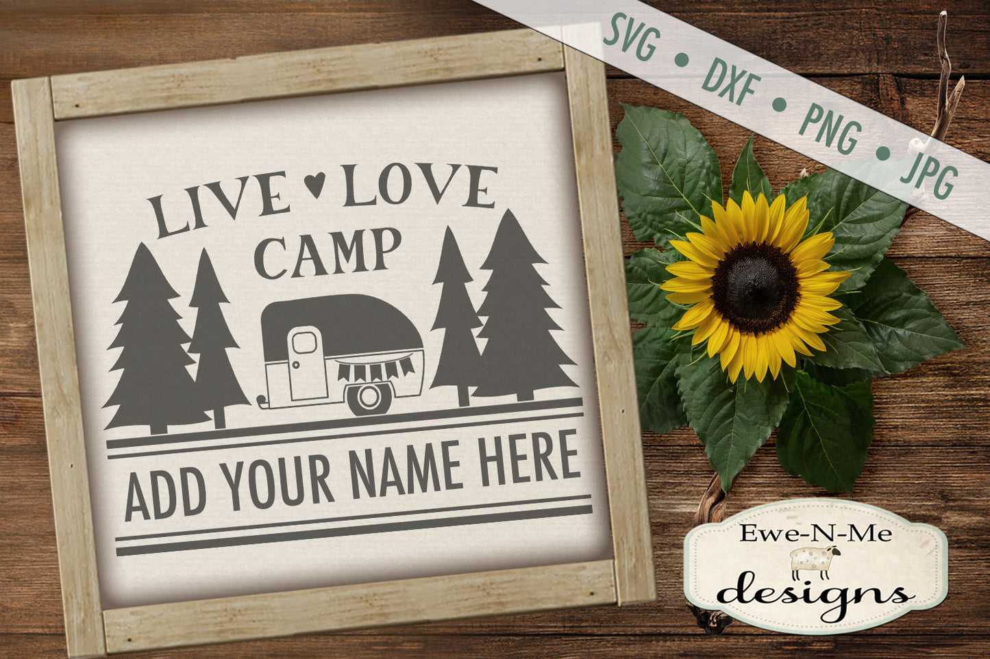 Live Love Camp - Camping Bucket - SVG