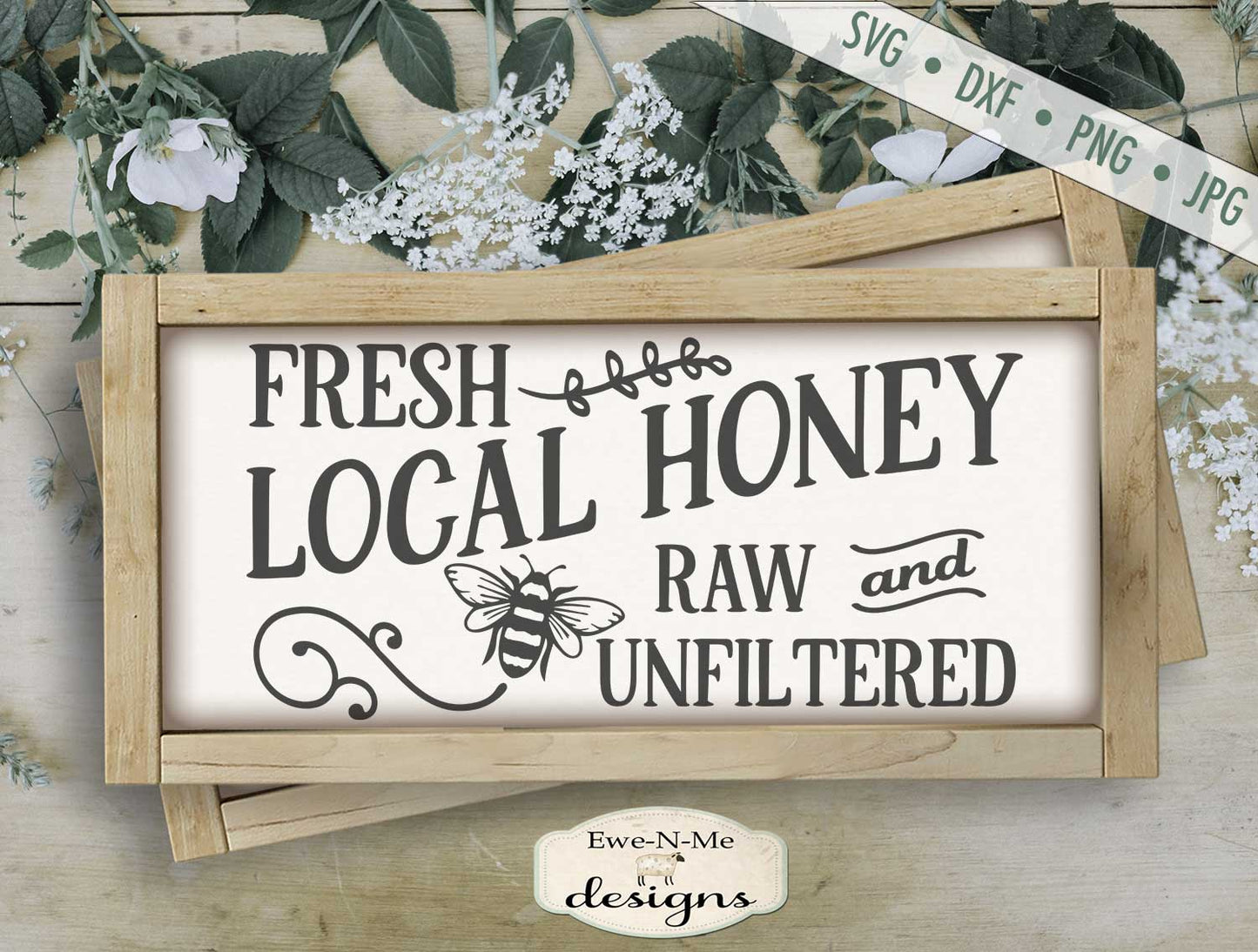 Fresh Local Honey - Bee - SVG