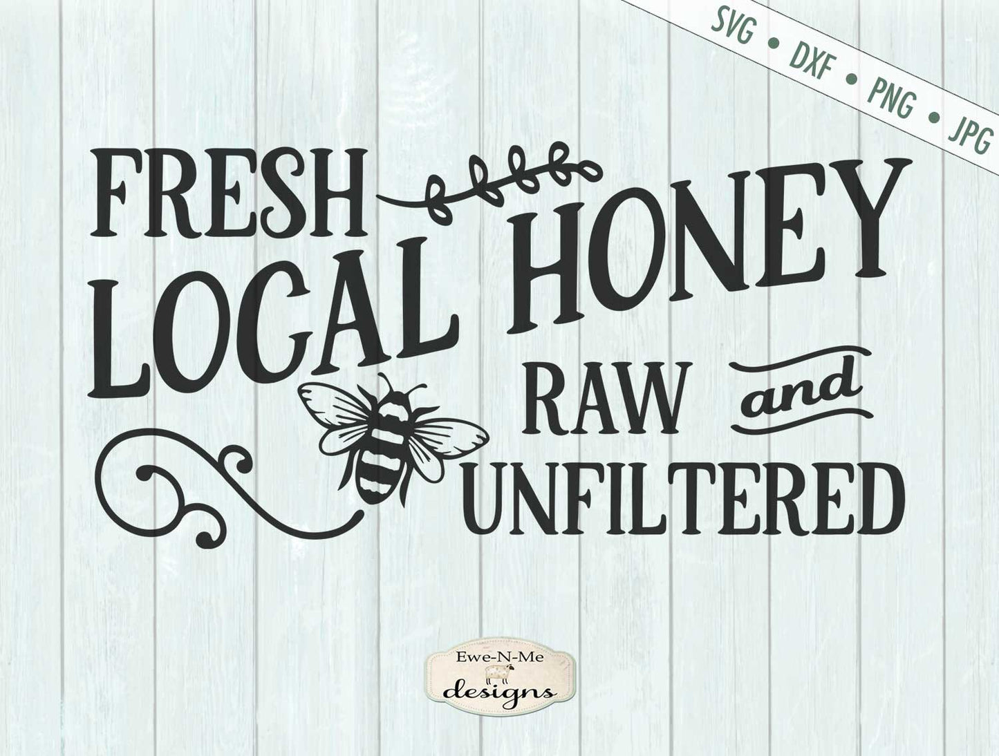 Fresh Local Honey - Bee - SVG