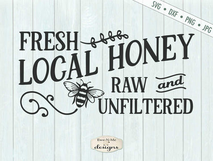 Fresh Local Honey - Bee - SVG