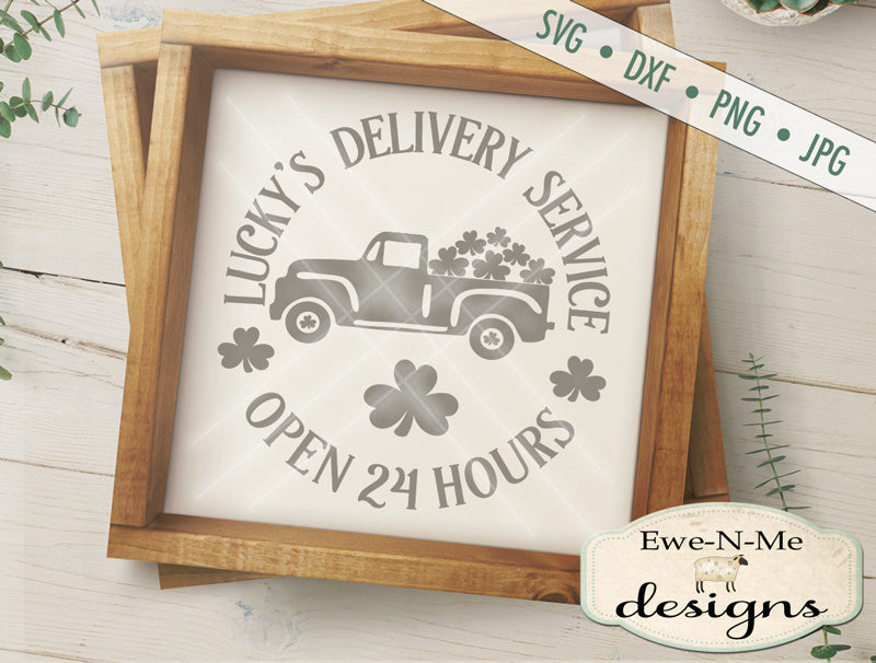 Lucky's Delivery Service Truck - SVG