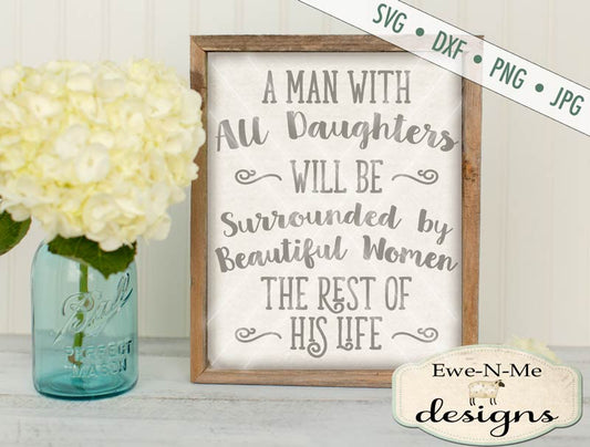 Man with All Daughters SVG