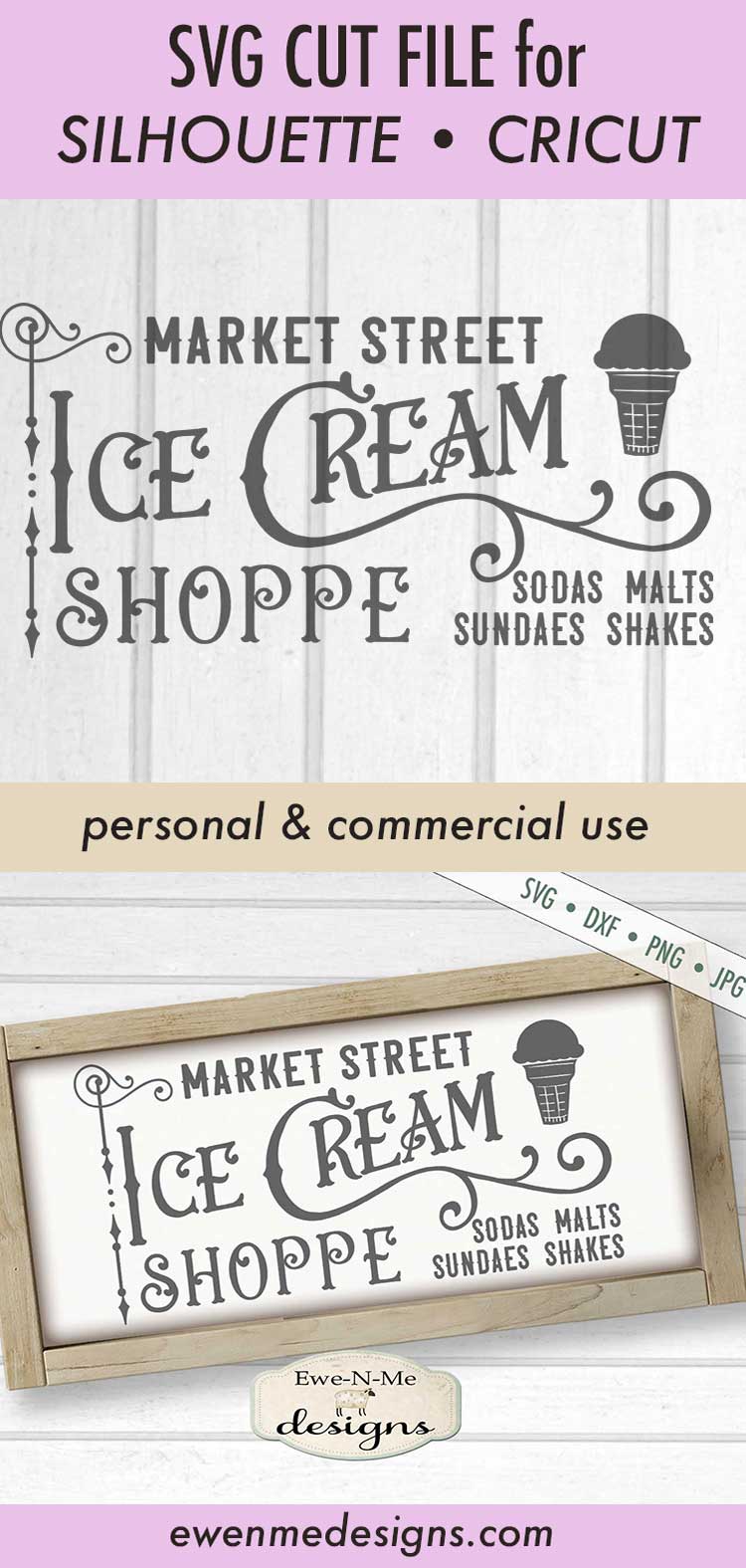 Market Street Ice Cream Shoppe - SVG