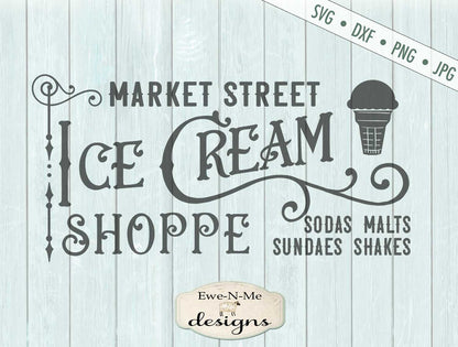 Market Street Ice Cream Shoppe - SVG