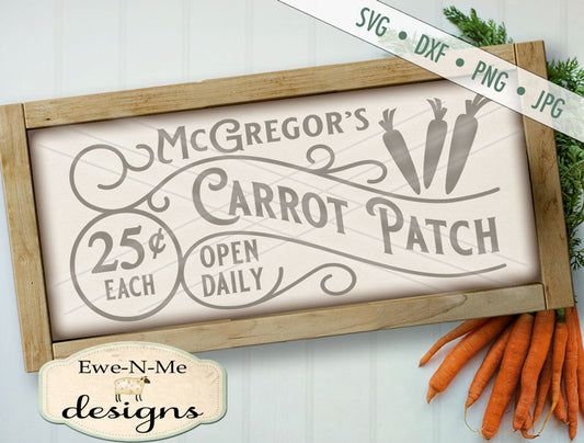 McGregors Carrot Patch - SVG