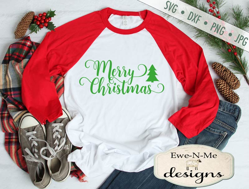 Swirly Christmas Words - SVG