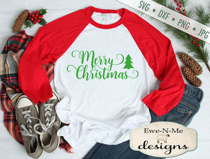 Swirly Christmas Words - SVG