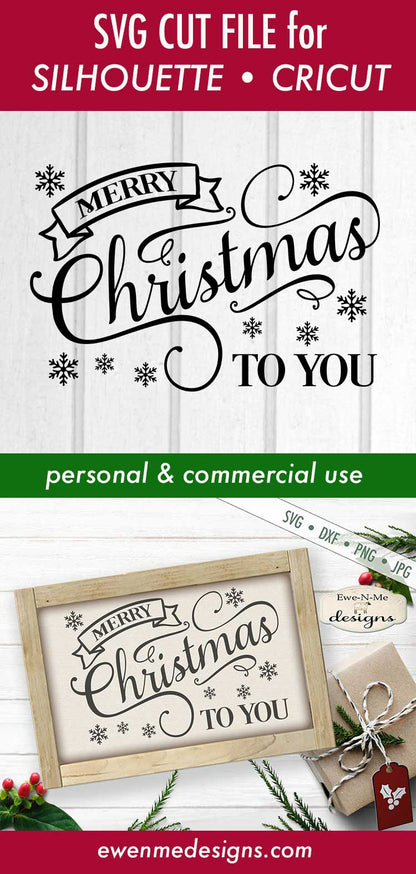 Merry Christmas to You - SVG