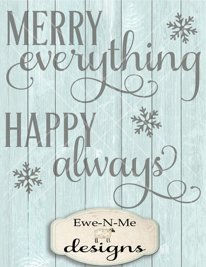 Merry Everything Happy Always - SVG