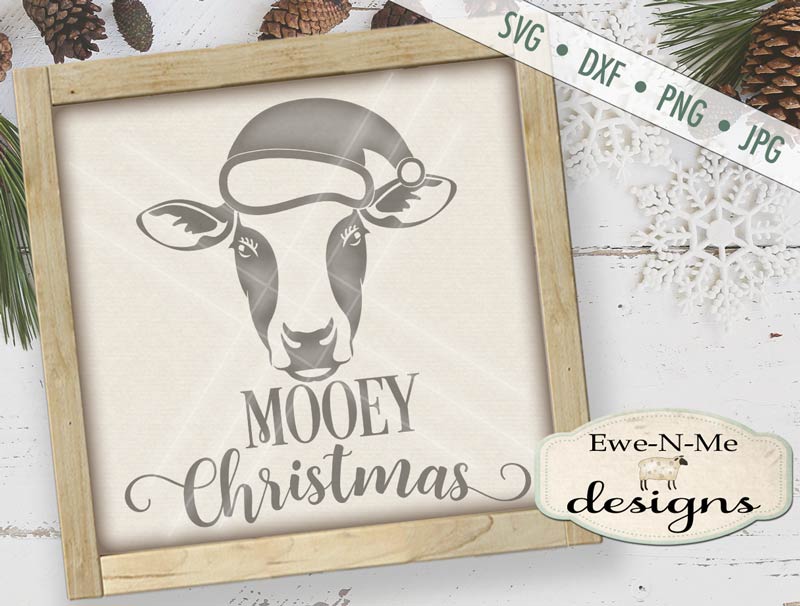 Mooey Christmas Cow - SVG