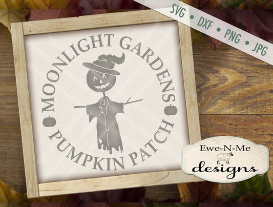 Moonlight Garden Scarecrow - SVG