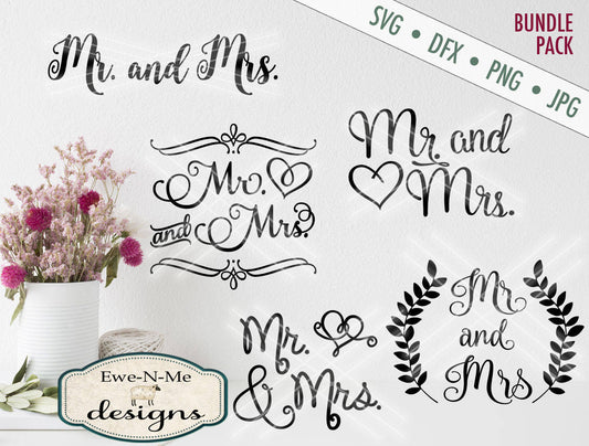 Mr & Mrs Bundle Pack - SVG
