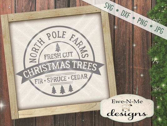 North Pole Farm Christmas Trees - SVG