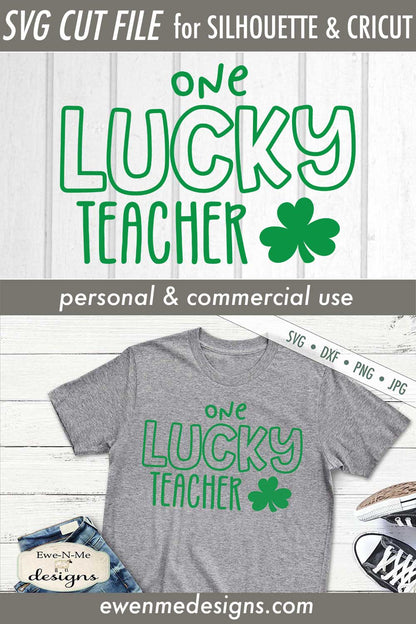 One Lucky Teacher - St Patrick's Day - SVG