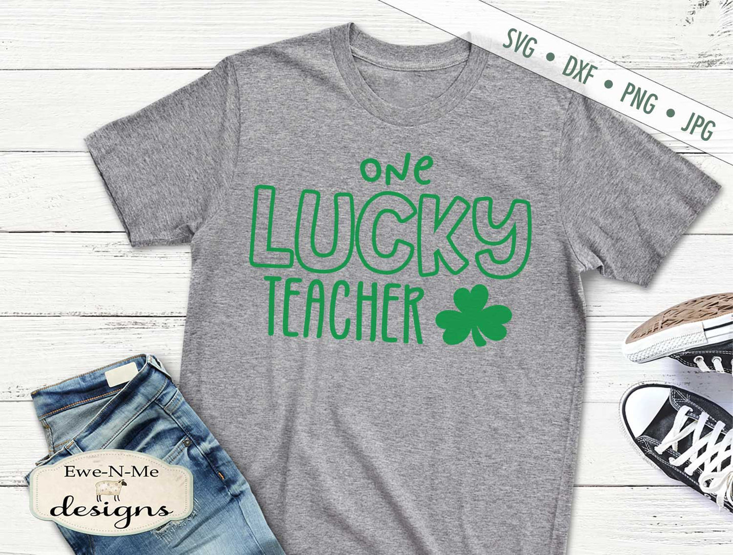 One Lucky Teacher - St Patrick's Day - SVG