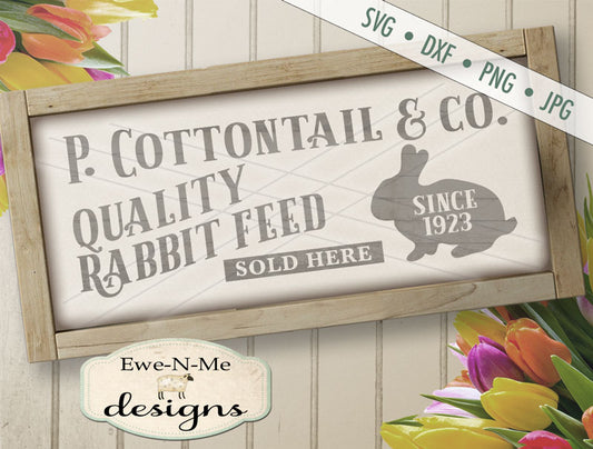 Cottontail Rabbit Feed - SVG