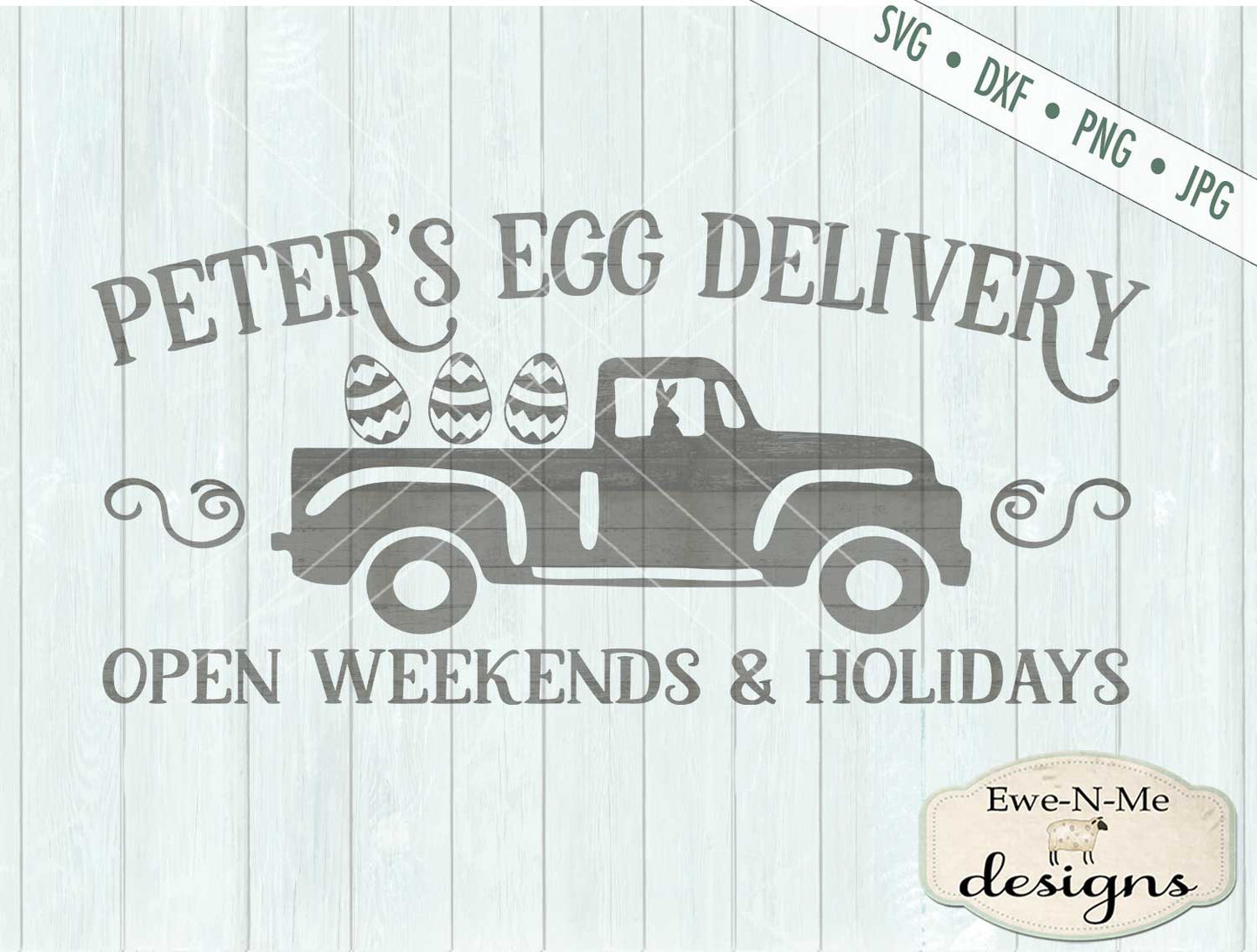 Peter's Egg Delivery Old Truck - SVG