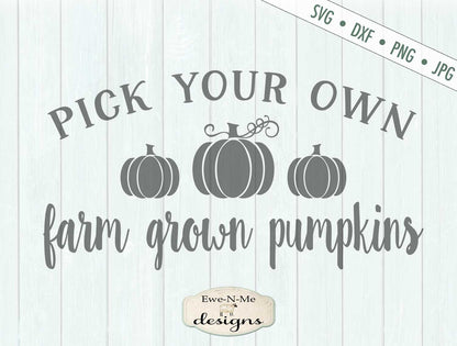 Pick Your Own Pumpkins - SVG